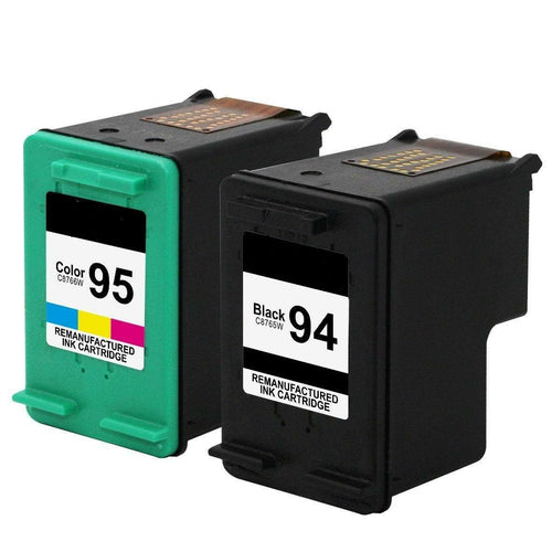 2PK Compatible for HP 94 95 Ink For OfficeJet 7210v 7210 6210 Deskjet 6840 6830