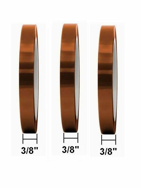 3 Rolls 10mm Tape High Temperature Heat-Resistant Polyimide BGA SMT Soldering