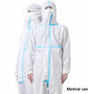 Women Men Hazmat Suit Protection Clothing Hood Gown Coverall