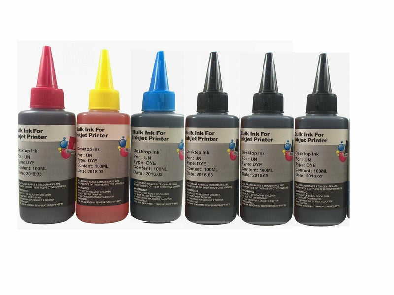 400ml Bulk refill ink for HP Canon Brother Dell Epson printer + 2x100ml black