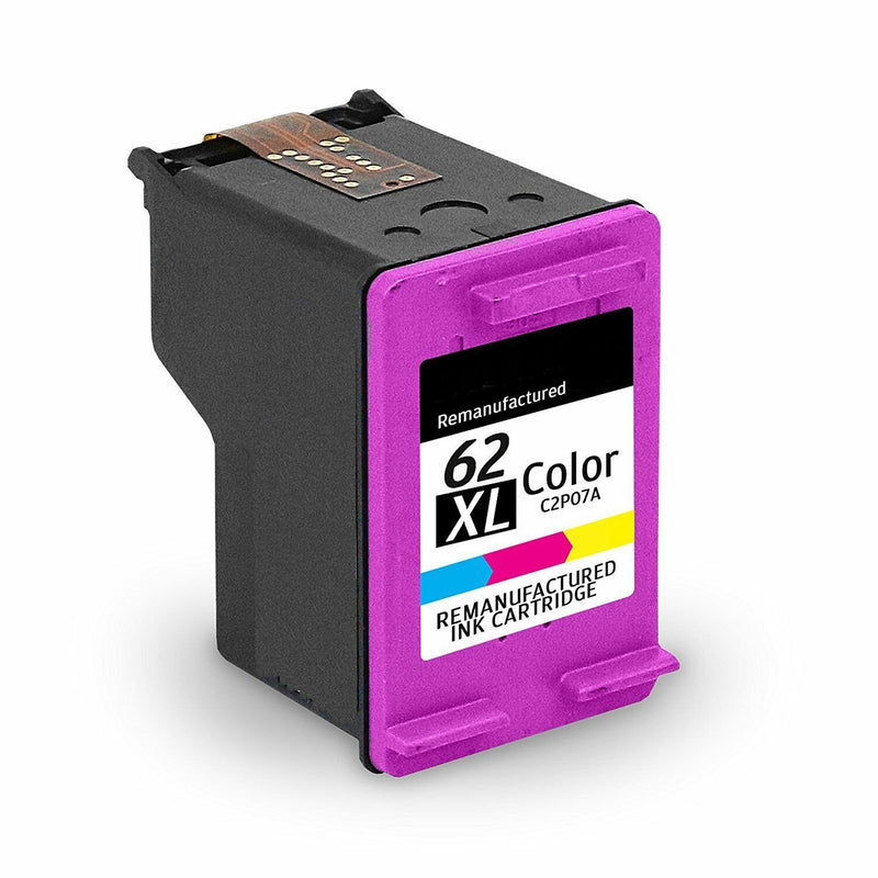 2PK 62XL Black & Color Ink Cartridges Compatible For HP 5542 5643 5663