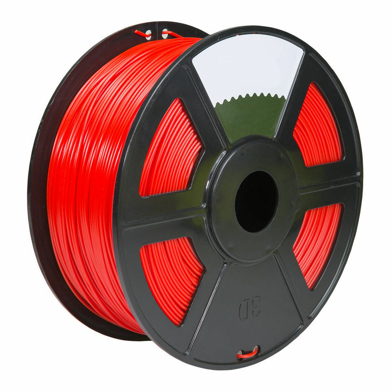 Fluorescent Red 3D Printer Filament 1kg/2.2lb 1.75mm PLA MakerBot RepRap
