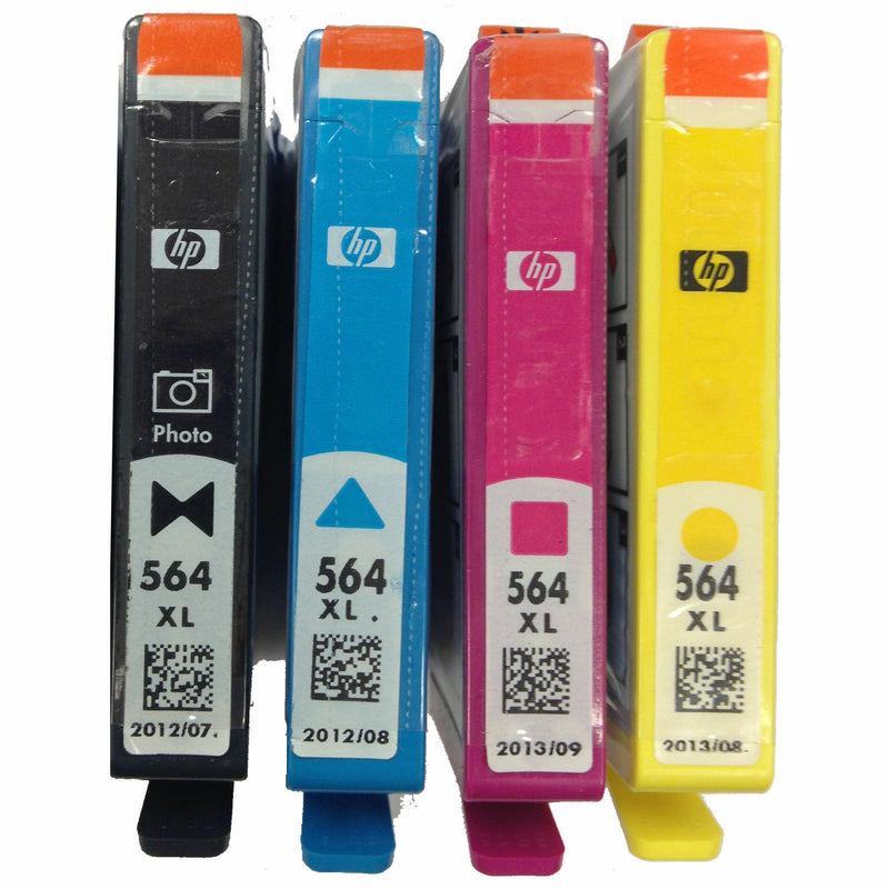 4 Genuine HP 564XL Set pBCMY Ink Cartridges Photosmart C6375 D5468 D7500