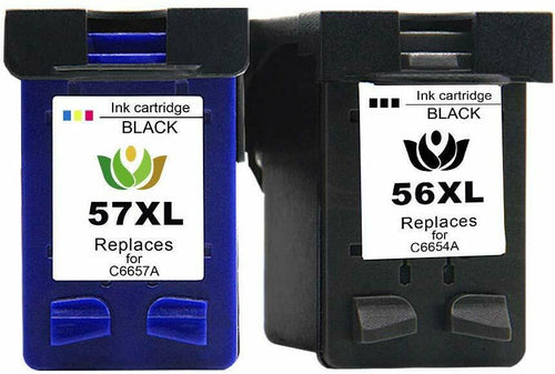 2pk for HP 56 & 57 Ink fits Deskjet 450 5150 5550 5650 5850 9650 9670 9680