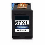 Remanufactured Ink Cartridge Black FOR 67XL HP DeskJet 2722 Plus 4140 4152 4155