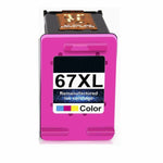 Remanufactured for HP 67XL Tri-color Ink Cartridges HP DeskJet 1255, 2732, 2752