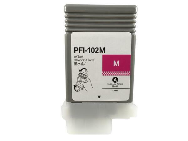 Compatible Cartridge for Canon PFI-102M Magenta Ink iPF500 iPF510 iPF600 iPF605