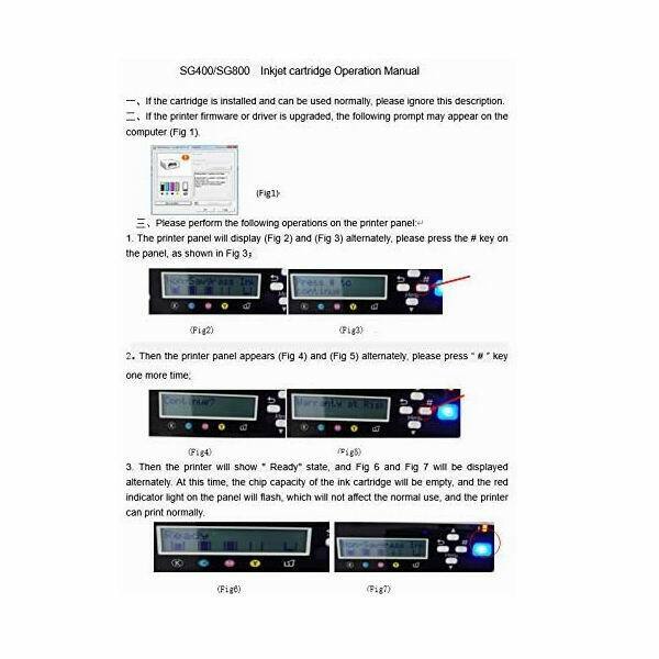 Sublimation Ink Cartridge Compatible for Sawgrass Virtuoso SG400 SG 800 Printer