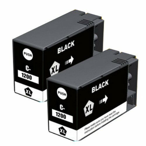2PK PGI-1200XL 1200 XL Black Compatible Ink Cartridges for Canon MAXIFY MB2320