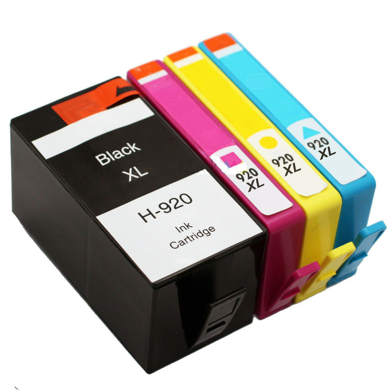 4 Compatible For HP 920XL BKCMY Ink Cartridge For Officejet 6000 6500 7000