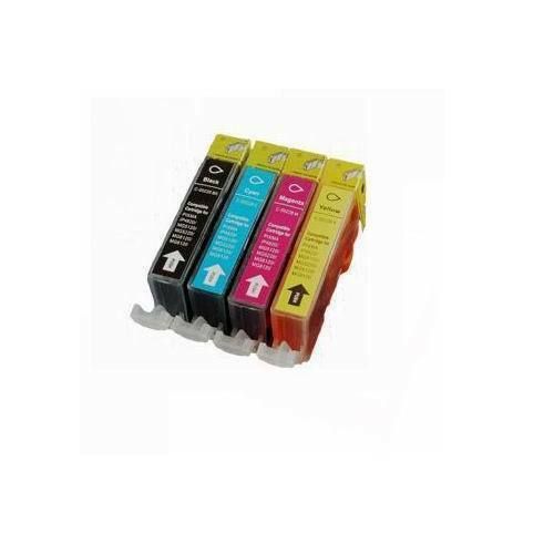 4 Comp INK WITH CHIP FOR CANON PGI-225BK CLI-226BK C/M/Y Canon Pixma MG5220 5320
