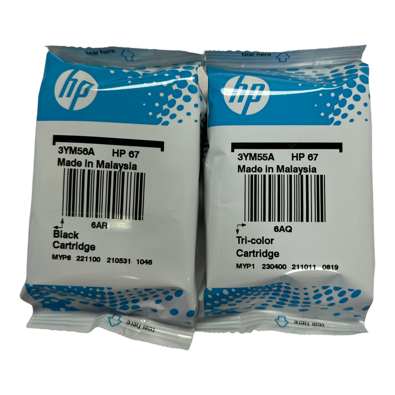 Genuine HP 67 Ink Cartridge Combo Pack for HP 2752 4152 6052 6455 printer