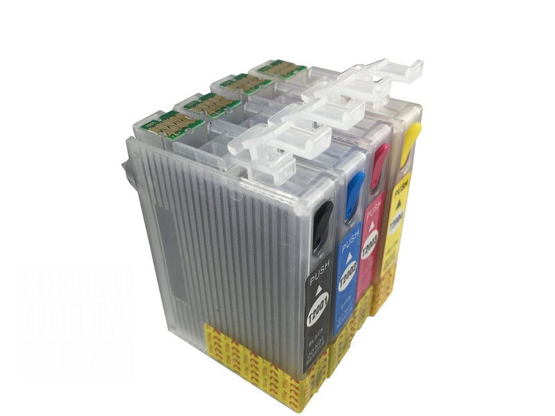 Sublimation Refillable Ink Cartridge for Epson T212 212XL Epson WorkForce WF-2830 WF-2850 Expression Home XP-4100 XP-4105 Printers.