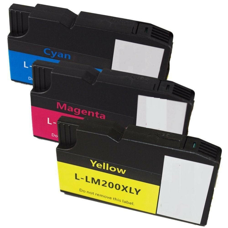 3 Lexmark 200XL Ink Cartridges CMY Color For Officeedge Pro 4000 5000 5500T