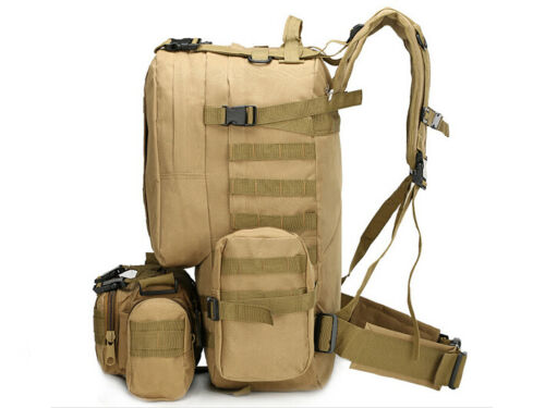 55L Sport Outdoor Military Rucksacks Tactical Backpack Camping Hiking